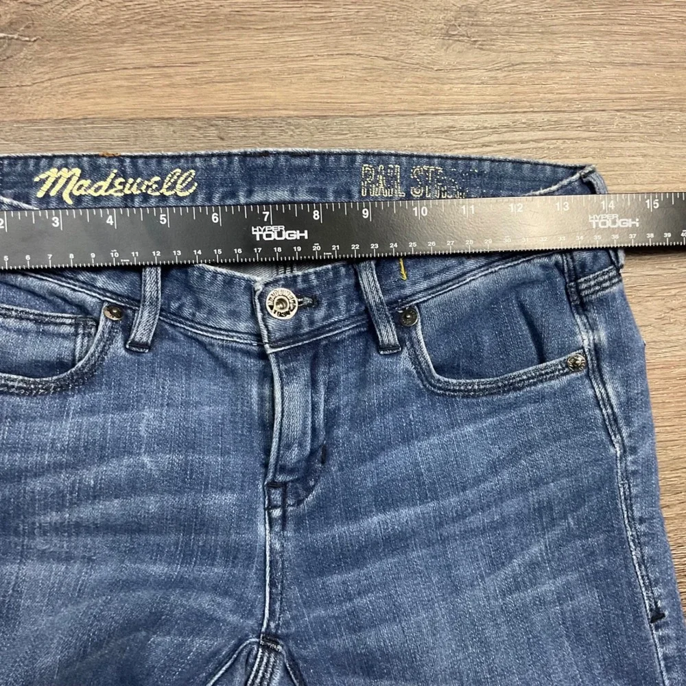 Madewell Rail Straight Low Rise Jeans Womens 27x34 Blue Medium Wash Classic Boho